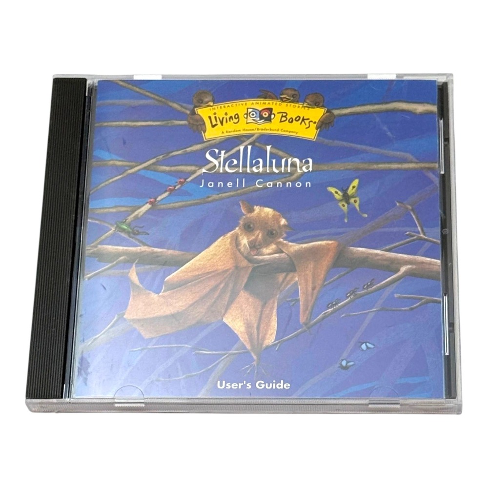 Living Books PC CD-ROM Stellaluna Janell Cannon Software Vintage 90s Windows 95